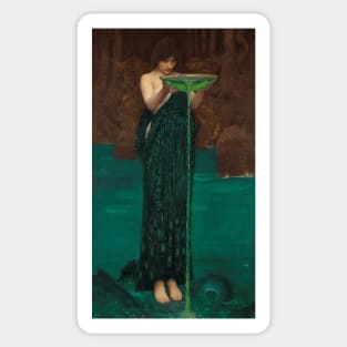 Circe Invidiosa by John William Waterhouse Sticker